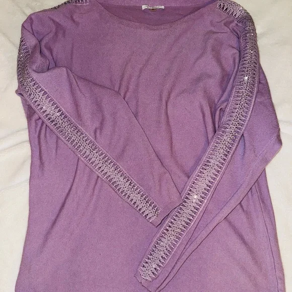 💜Vila Milano Lavender Sweater Size M💜 - Picture 1 of 4